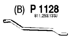 Rear pipe in the group  at  Professional Parts Sweden AB (P1128)