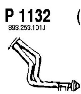 Front pipe i gruppen Tillflligt dolda artiklar hos  Professional Parts Sweden AB (P1132)