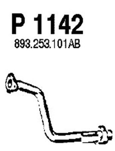 Front pipe i gruppen Tillflligt dolda artiklar hos  Professional Parts Sweden AB (P1142)