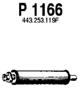 Intermediate muffler in the group  at  Professional Parts Sweden AB (P1166)