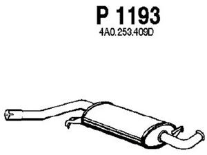 Intermediate muffler in the group  at  Professional Parts Sweden AB (P1193)
