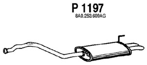 Rear muffler in the group  at  Professional Parts Sweden AB (P1197)