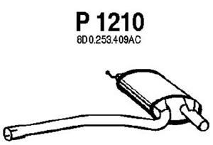 Intermediate muffler in the group  at  Professional Parts Sweden AB (P1210)