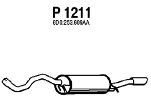 Rear muffler in the group  at  Professional Parts Sweden AB (P1211)