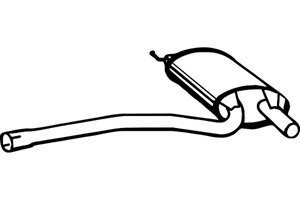 Intermediate muffler in the group  at  Professional Parts Sweden AB (P1212)