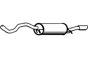 Rear muffler in the group  at  Professional Parts Sweden AB (P1213)