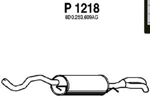 Rear muffler in the group  at  Professional Parts Sweden AB (P1218)