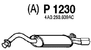 Rear muffler in the group  at  Professional Parts Sweden AB (P1230)
