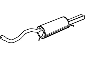 Rear muffler in the group  at  Professional Parts Sweden AB (P1237)