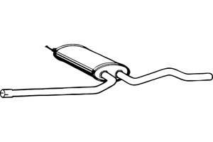 Intermediate muffler in the group  at  Professional Parts Sweden AB (P1243)