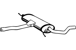 Intermediate muffler i gruppen Tillflligt dolda artiklar hos  Professional Parts Sweden AB (P1245)