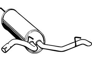 Rear muffler in the group  at  Professional Parts Sweden AB (P1255)