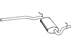 Intermediate muffler in the group  at  Professional Parts Sweden AB (P1259)