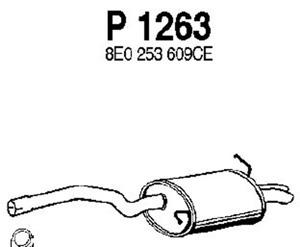 Rear muffler in the group  at  Professional Parts Sweden AB (P1263)