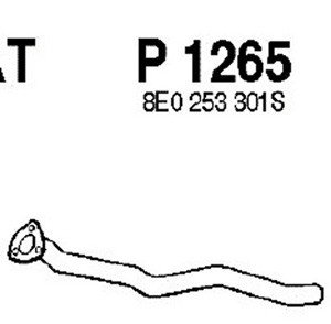 Intermediate pipe in the group  at  Professional Parts Sweden AB (P1265)