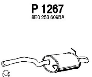 Rear muffler in the group  at  Professional Parts Sweden AB (P1267)