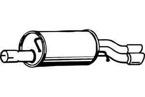 Rear muffler in the group  at  Professional Parts Sweden AB (P1268)