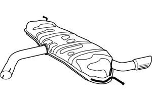 Rear muffler in the group  at  Professional Parts Sweden AB (P1272)