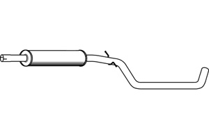 Intermediate muffler in the group  at  Professional Parts Sweden AB (P1274)