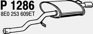 Rear muffler in the group  at  Professional Parts Sweden AB (P1286)