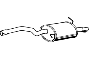 Rear muffler in the group  at  Professional Parts Sweden AB (P1308)