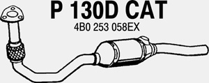 Catalytic converter i gruppen Tillflligt dolda artiklar hos  Professional Parts Sweden AB (P130DCAT)