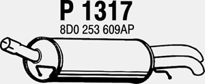 Rear muffler in the group  at  Professional Parts Sweden AB (P1317)