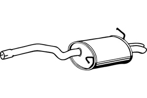 Rear muffler in the group Exhaust parts / Exhaust muffler & kits at  Professional Parts Sweden AB (P1320)