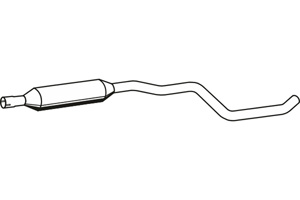 Intermediate muffler i gruppen Tillflligt dolda artiklar hos  Professional Parts Sweden AB (P1350)