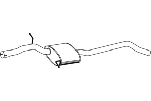 Intermediate muffler in the group Exhaust parts / Exhaust muffler & kits at  Professional Parts Sweden AB (P1377)