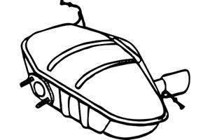 Rear muffler in the group  at  Professional Parts Sweden AB (P1401)