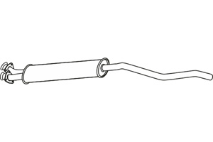 Intermediate muffler in the group Exhaust parts / Exhaust muffler & kits at  Professional Parts Sweden AB (P14018)