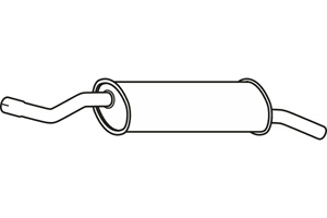 Rear muffler in the group  at  Professional Parts Sweden AB (P14019)