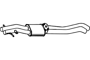 Intermediate muffler in the group Exhaust parts / Exhaust muffler & kits at  Professional Parts Sweden AB (P1406)