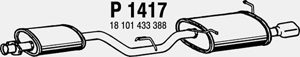 Rear muffler in the group  at  Professional Parts Sweden AB (P1417)