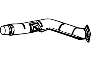 Intermediate pipe in the group  at  Professional Parts Sweden AB (P1426)