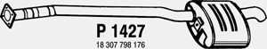 Rear muffler in the group Exhaust parts / Exhaust muffler & kits at  Professional Parts Sweden AB (P1427)