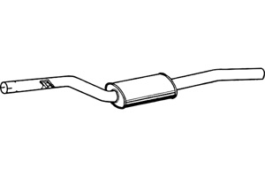 Intermediate muffler in the group Exhaust parts / Exhaust muffler & kits at  Professional Parts Sweden AB (P1428)