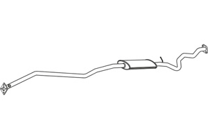 Intermediate muffler in the group Exhaust parts / Exhaust muffler & kits at  Professional Parts Sweden AB (P1446)