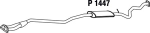 Intermediate muffler in the group  at  Professional Parts Sweden AB (P1447)