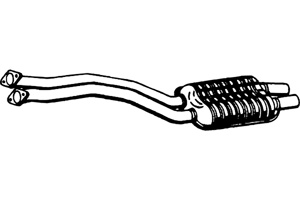 Front Muffler in the group Exhaust parts / Exhaust muffler & kits at  Professional Parts Sweden AB (P1456)