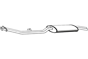 Rear muffler in the group  at  Professional Parts Sweden AB (P1463)