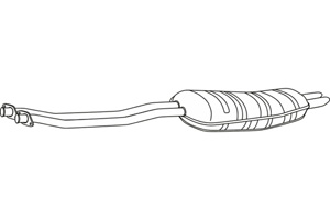 Rear muffler in the group  at  Professional Parts Sweden AB (P1464)