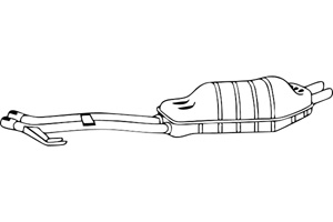 Rear muffler in the group  at  Professional Parts Sweden AB (P1473)