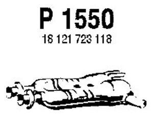 Intermediate muffler i gruppen Tillflligt dolda artiklar hos  Professional Parts Sweden AB (P1550)