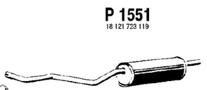 Rear muffler in the group  at  Professional Parts Sweden AB (P1551)