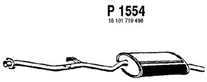 Rear muffler i gruppen Tillflligt dolda artiklar hos  Professional Parts Sweden AB (P1554)