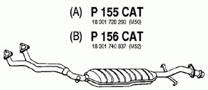 Catalytic converter i gruppen Tillflligt dolda artiklar hos  Professional Parts Sweden AB (P155CAT)
