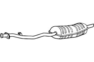 Rear muffler in the group  at  Professional Parts Sweden AB (P1562)