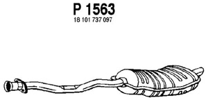 Rear muffler in the group  at  Professional Parts Sweden AB (P1563)